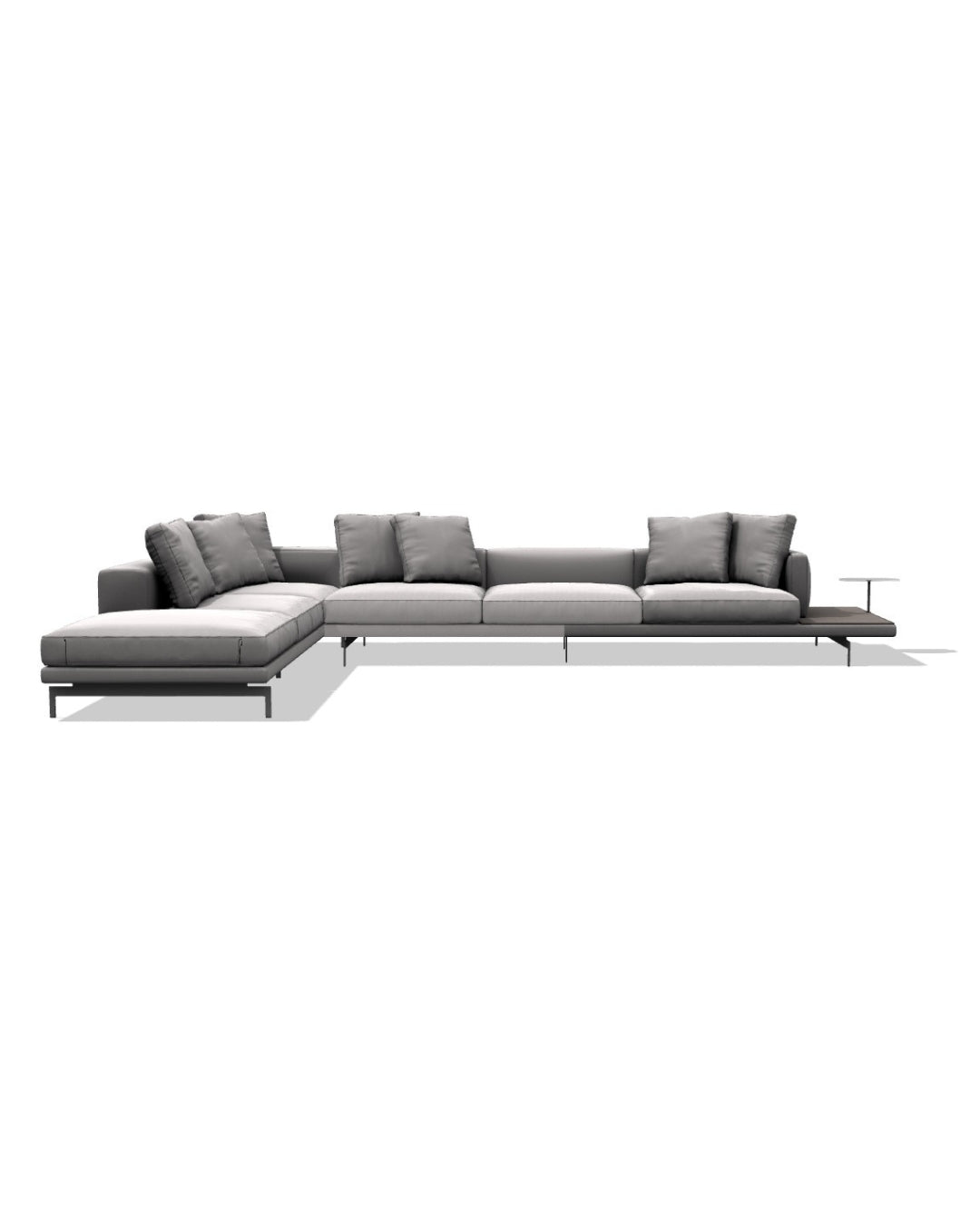 DOCK HIGN VERSION COVERED BASE L-SHAPE SOFA