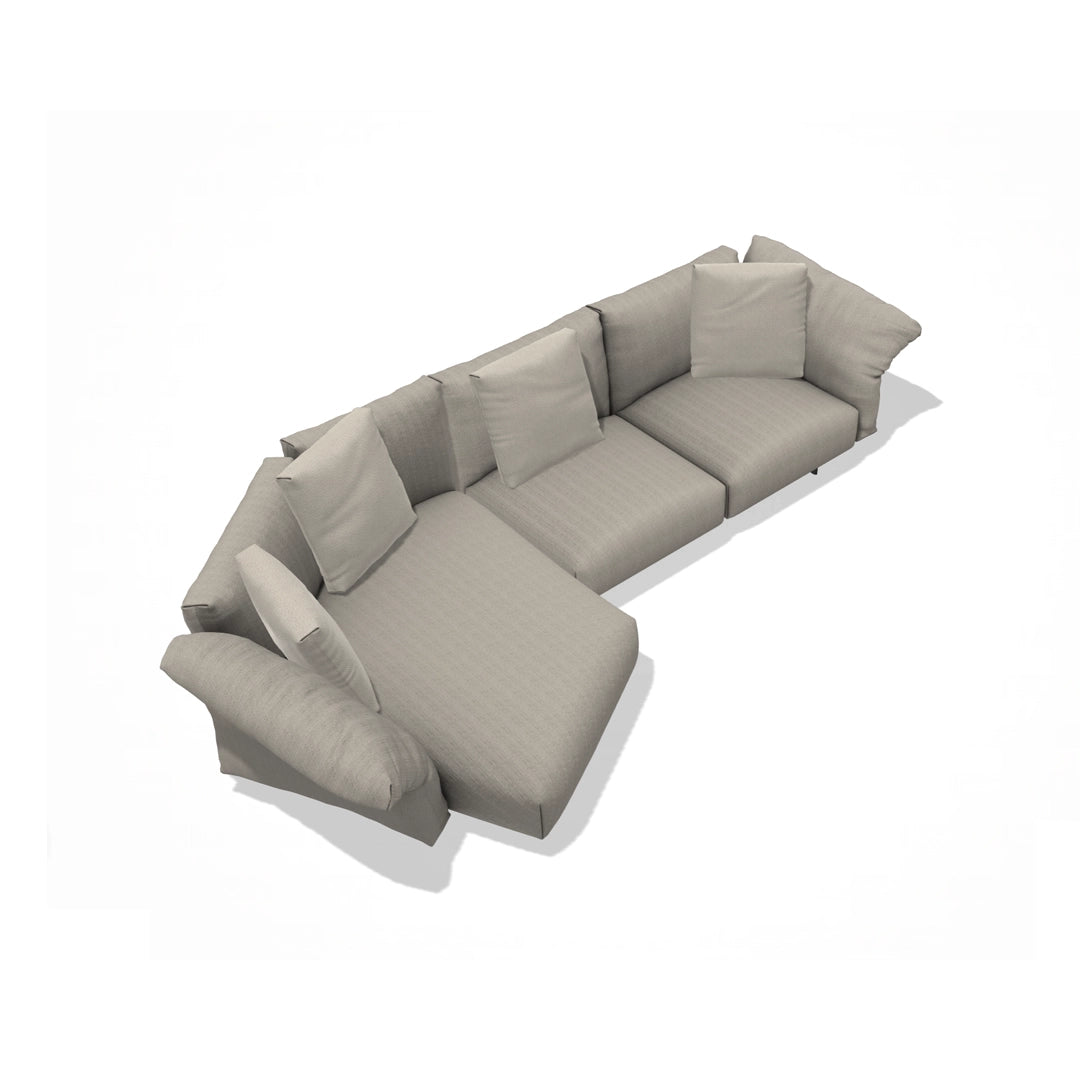 Dambo Sofa Left Chaise Longue, Right Terminal Element