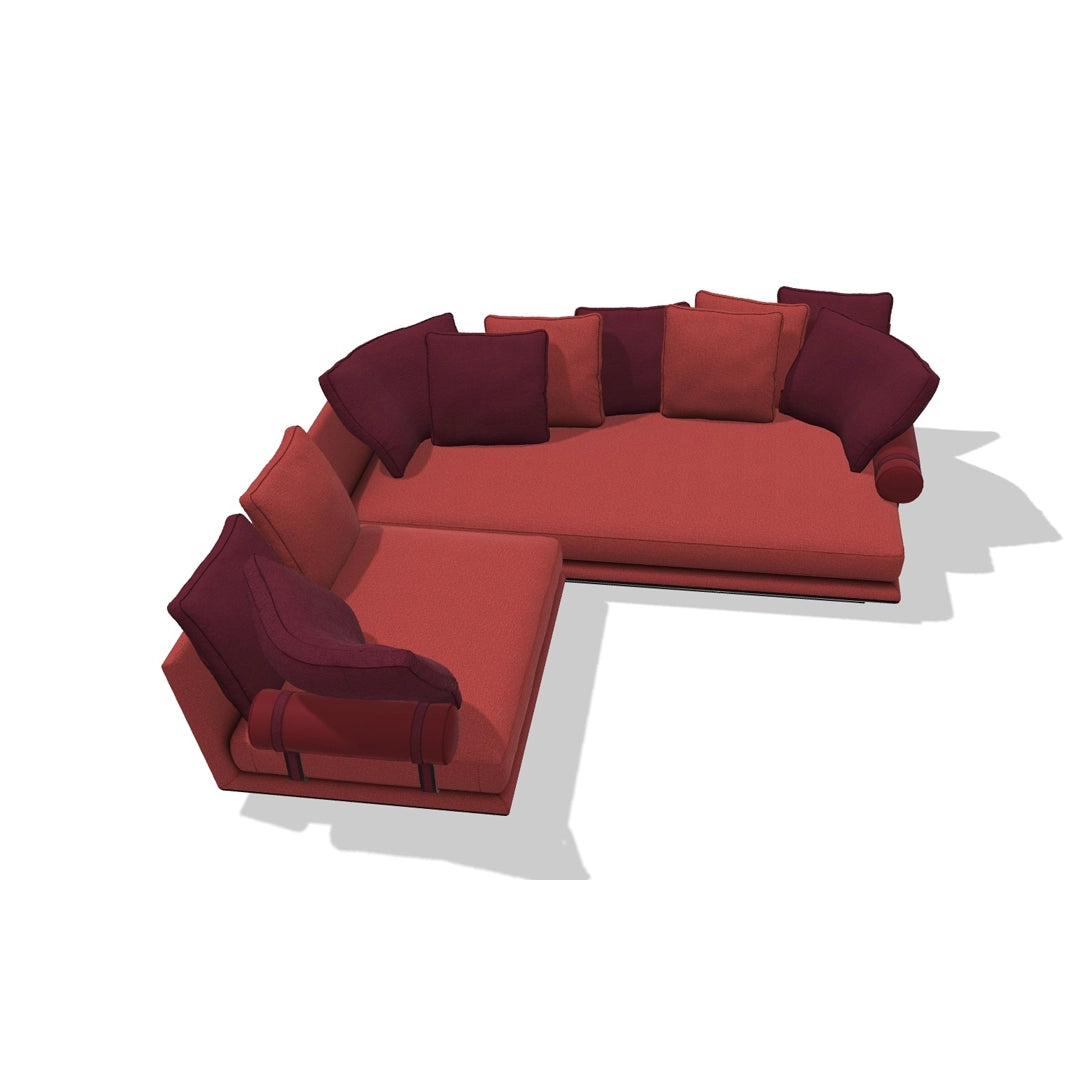 Noonu Sofa Noonu Sofa including Inc Qty 2 Roller Cushions with Back Cushions