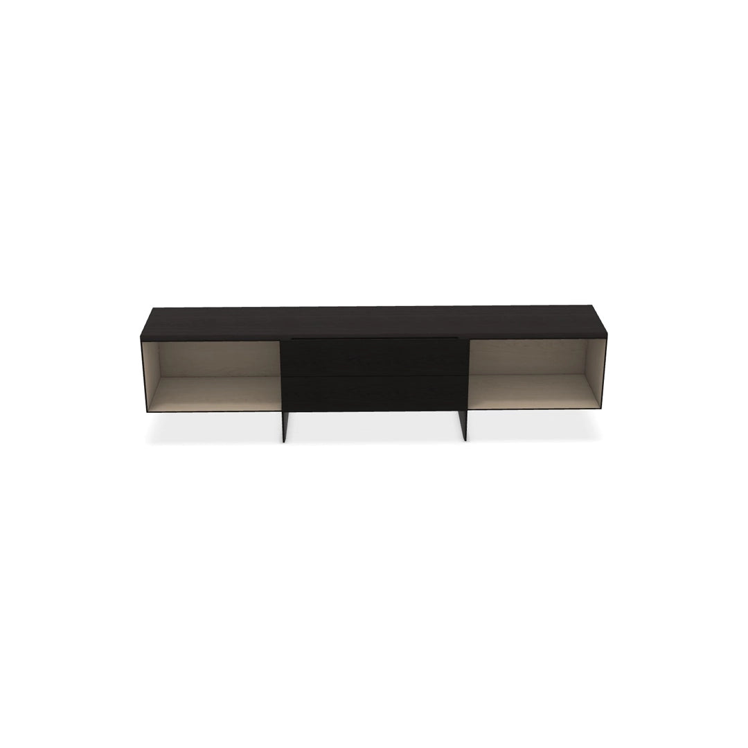 Tetrami Storage Unit with Open Compartments and Drawers