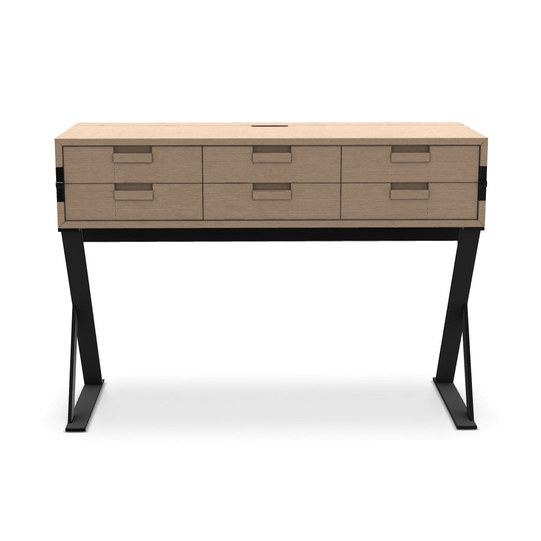 Max - Writing-desk with flap top and drawers (painted frame) by Maxalto