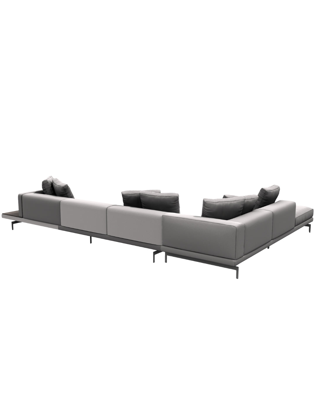 DOCK HIGN VERSION COVERED BASE L-SHAPE SOFA