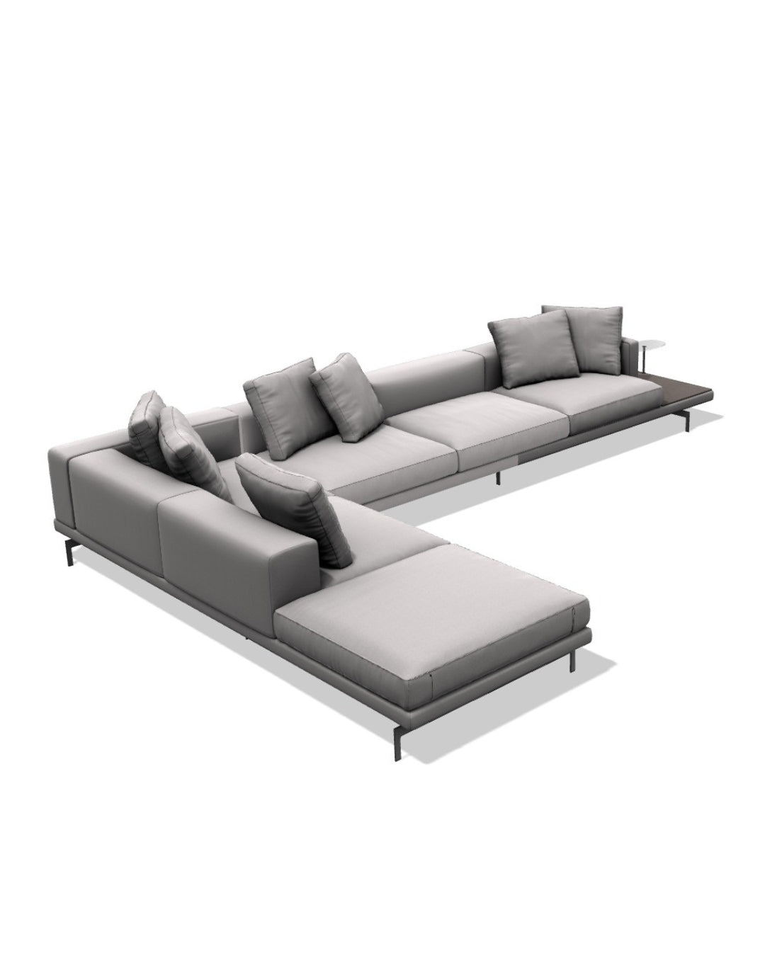 DOCK HIGN VERSION COVERED BASE L-SHAPE SOFA