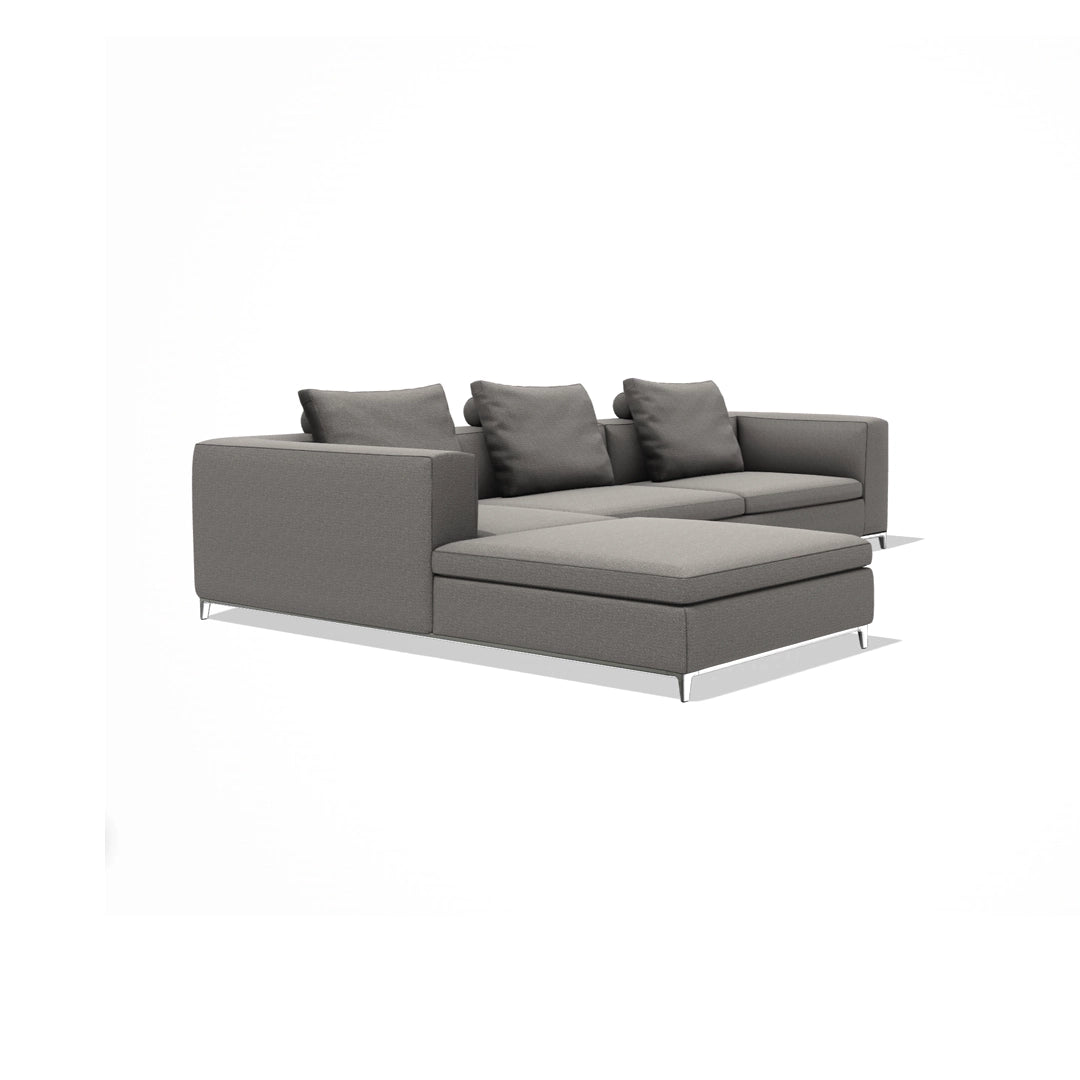 Michel Club L-Shaped Sofa, Left Chaise Longue, Right Terminal Element