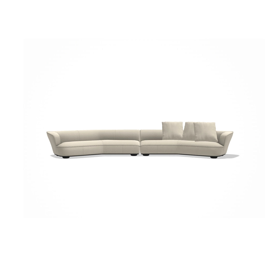 Lilum Curved Sofa with 6 Extra Cushions