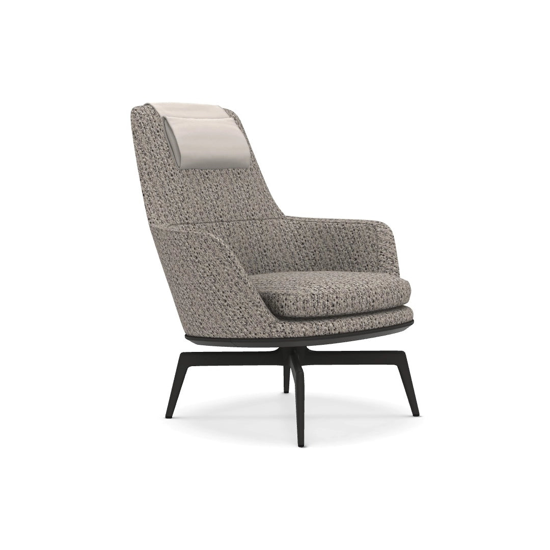 Caratos Swivel Armchair Including Headrest