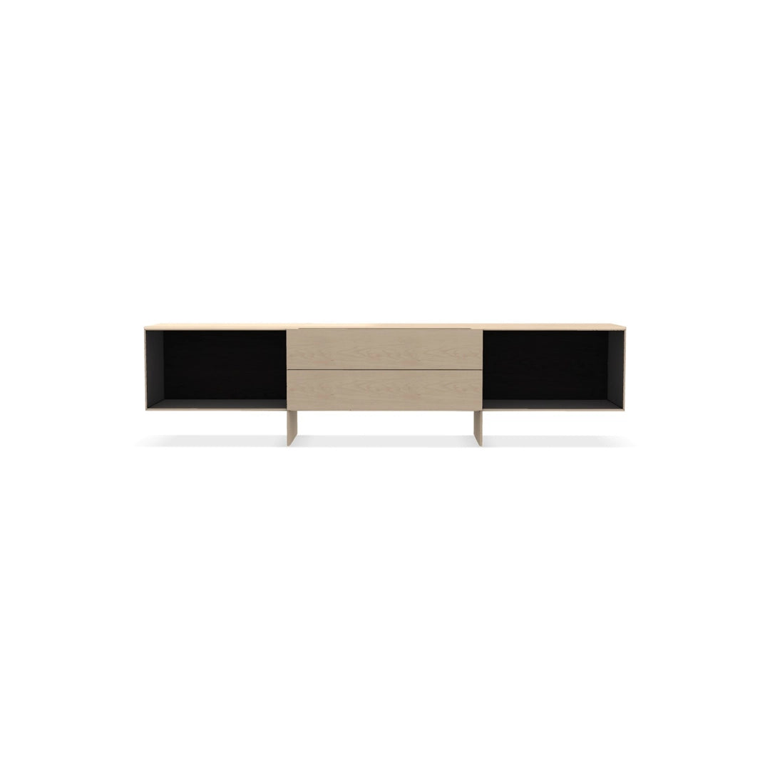 Tetrami Storage Unit with Open Compartments and Drawers
