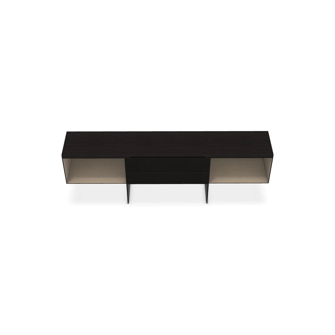 Tetrami Storage Unit with Open Compartments and Drawers