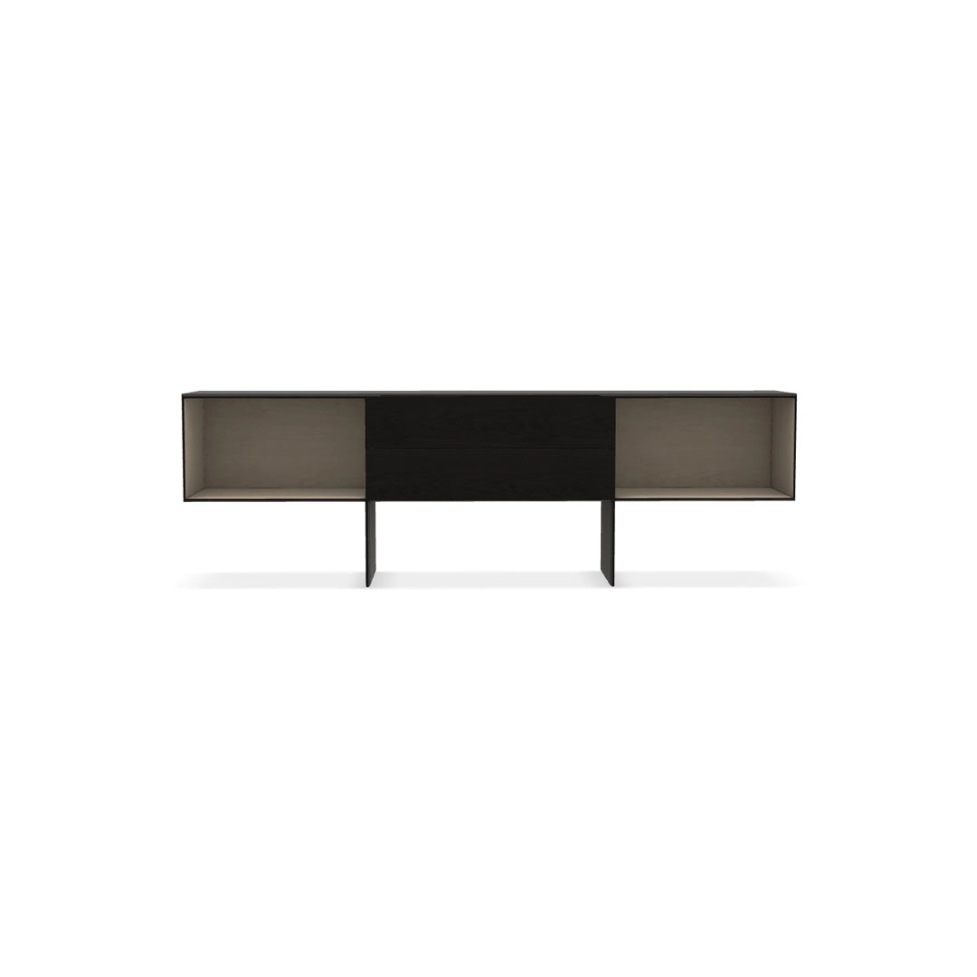 Tetrami Storage Unit with Open Compartments and Drawers