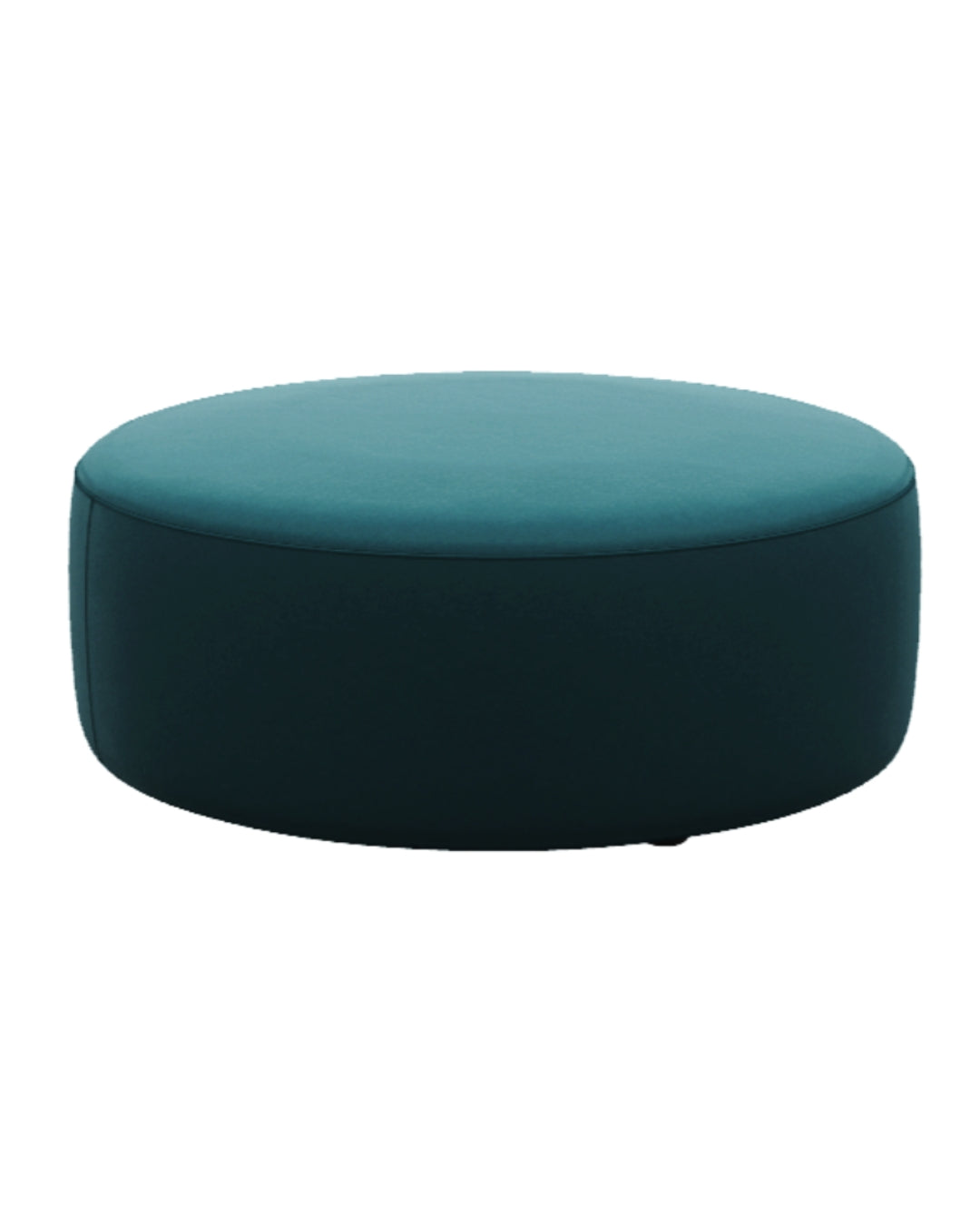Atoll Round ottoman with slip cover